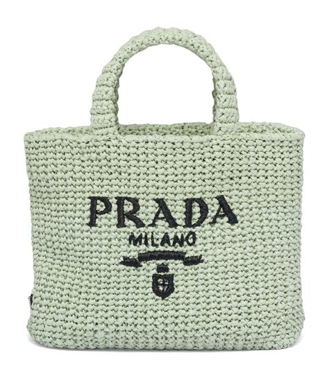 prada crochet bag used|prada small crochet tote bag.